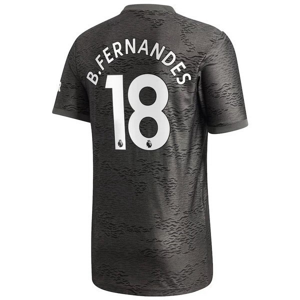 Maglia Manchester United NO.18 B. Fernandes Away 20/21 Nero